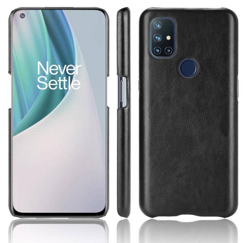 Cover OnePlus Nord N10 Performance Litchi-lædereffekt