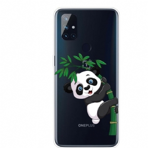 Cover OnePlus Nord N10 Sømløs Panda På Bambus