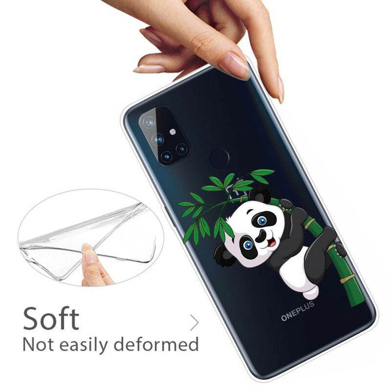 Cover OnePlus Nord N10 Sømløs Panda På Bambus