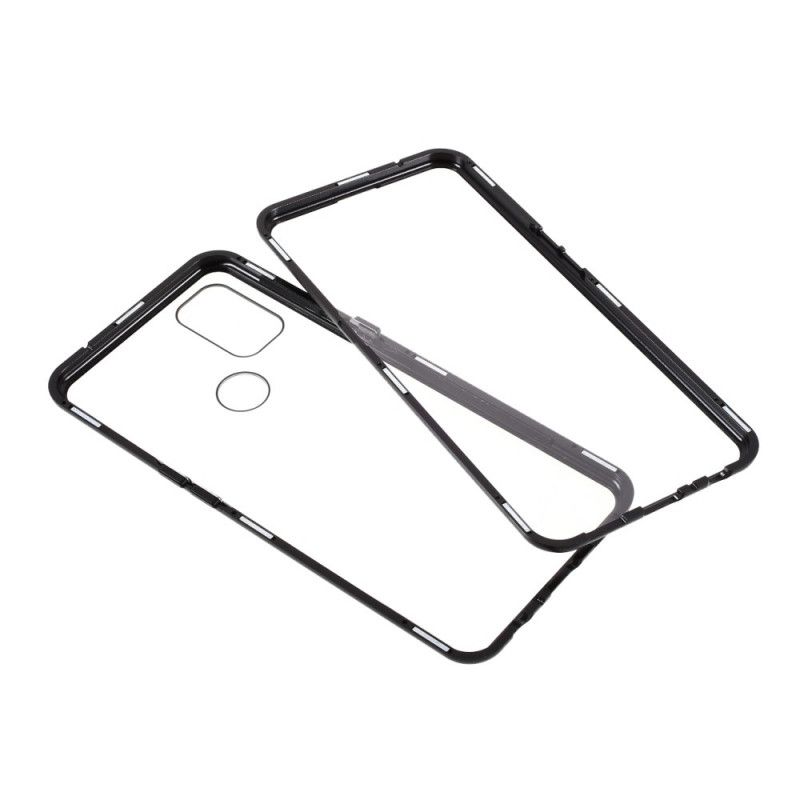 Cover OnePlus Nord N10 To Sider Magnetisk Hærdet Glas Og Metal