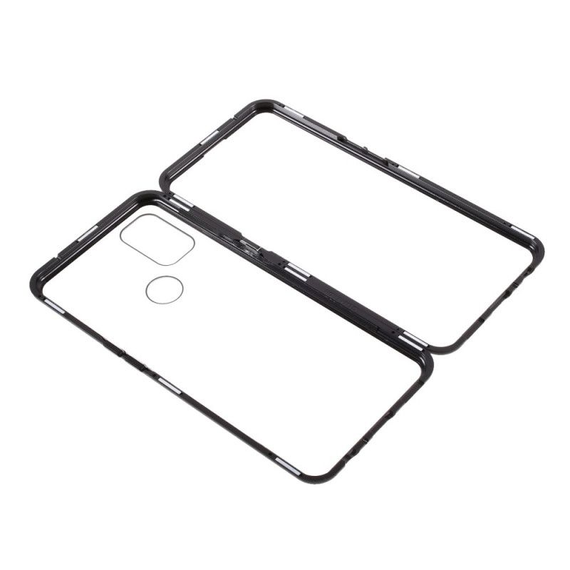 Cover OnePlus Nord N10 To Sider Magnetisk Hærdet Glas Og Metal