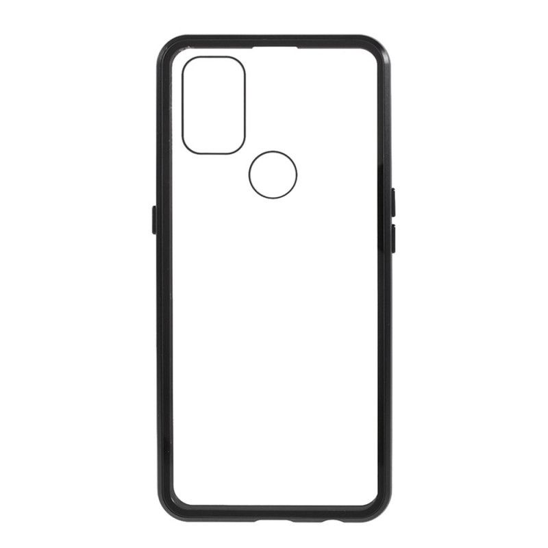 Cover OnePlus Nord N10 To Sider Magnetisk Hærdet Glas Og Metal