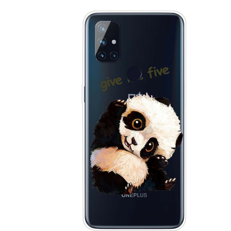 Cover OnePlus Nord N10 Transparent Panda Giv Mig Fem