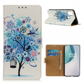 Flip Cover OnePlus Nord N10 Blomstrende Træ