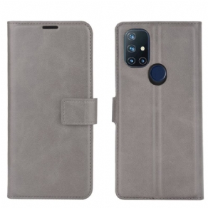 Flip Cover OnePlus Nord N10 Ekstrem Slank Lædereffekt