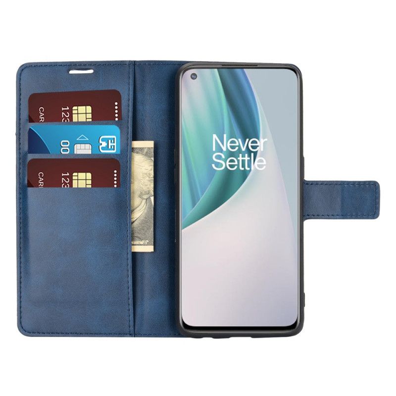 Flip Cover OnePlus Nord N10 Ekstrem Slank Lædereffekt