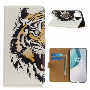 Flip Cover OnePlus Nord N10 Hærd Tiger