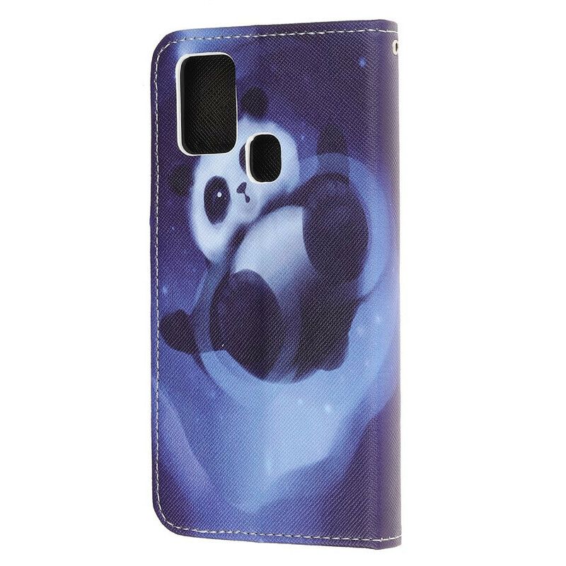 Flip Cover OnePlus Nord N10 Med Snor Thong Space Panda