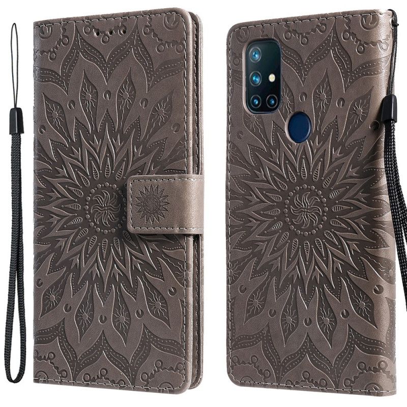 Flip Cover OnePlus Nord N10 Solblomst