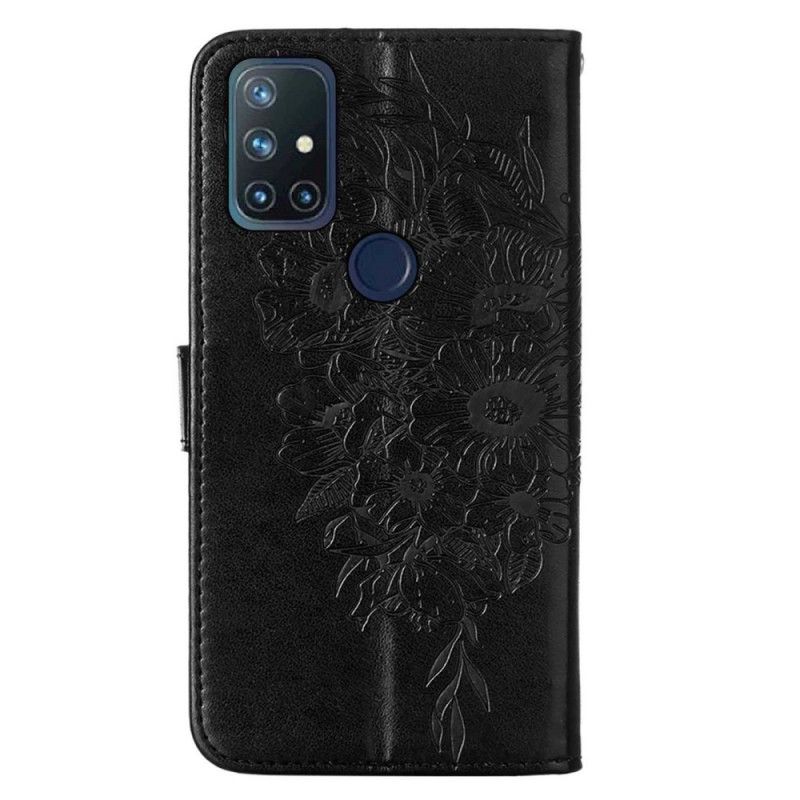 Flip Cover OnePlus Nord N10 Sommerfugledesign