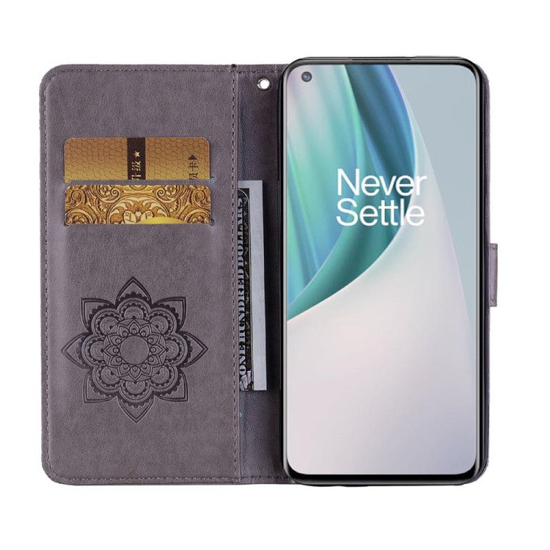 Flip Cover OnePlus Nord N10 Ugle Mandala Og Charm