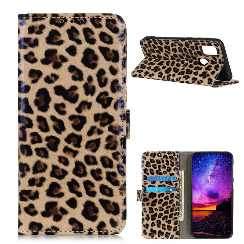 Læder Cover OnePlus Nord N10 Leopard