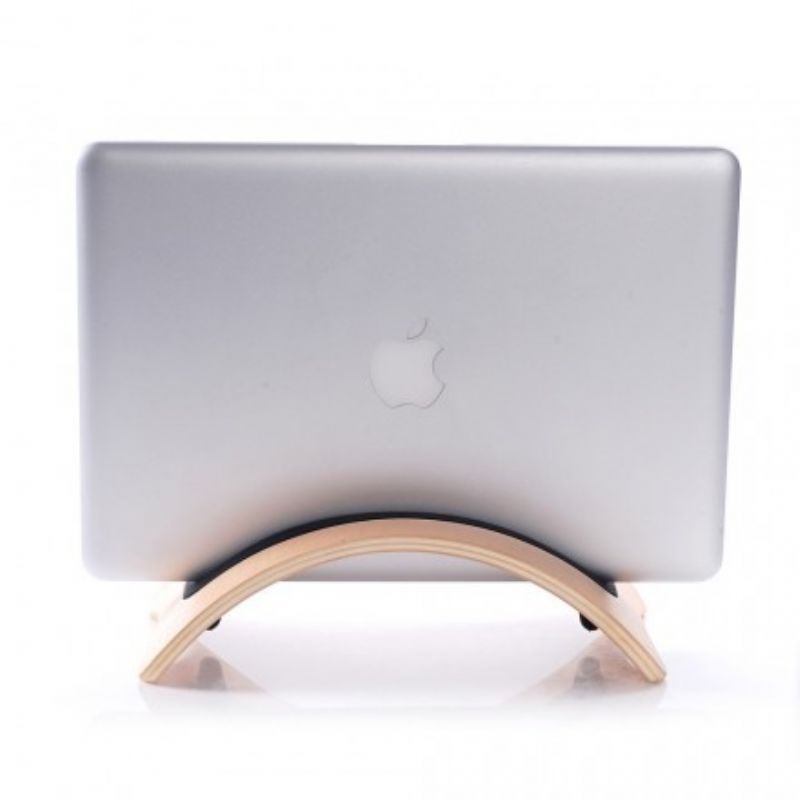 Bookarc Natural Wood Stand Til Macbook