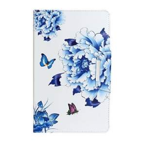 Flip Cover Samsung Galaxy Tab A 8" (2019) Blomsterdekor