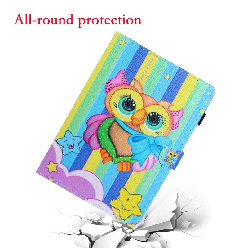 Flip Cover Samsung Galaxy Tab A 8" (2019) Flerfarvet Ugle