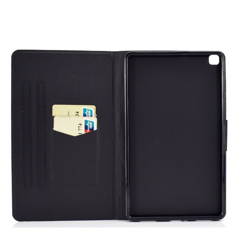 Flip Cover Samsung Galaxy Tab A 8" (2019) Hjertepailletter