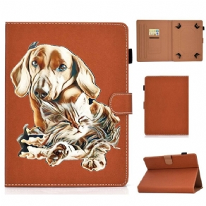 Flip Cover Samsung Galaxy Tab A 8" (2019) Hund Og Kat