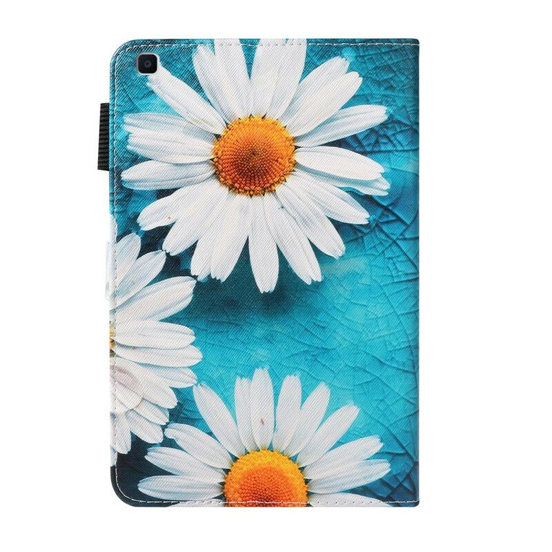 Flip Cover Samsung Galaxy Tab A 8" (2019) Hvid Blomst