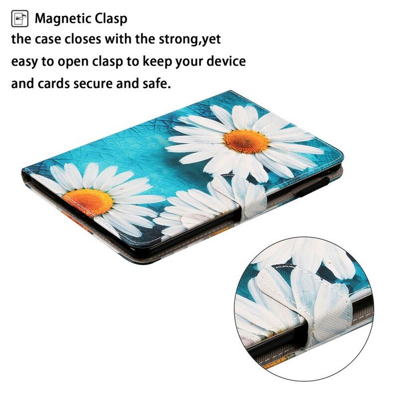 Flip Cover Samsung Galaxy Tab A 8" (2019) Hvid Blomst