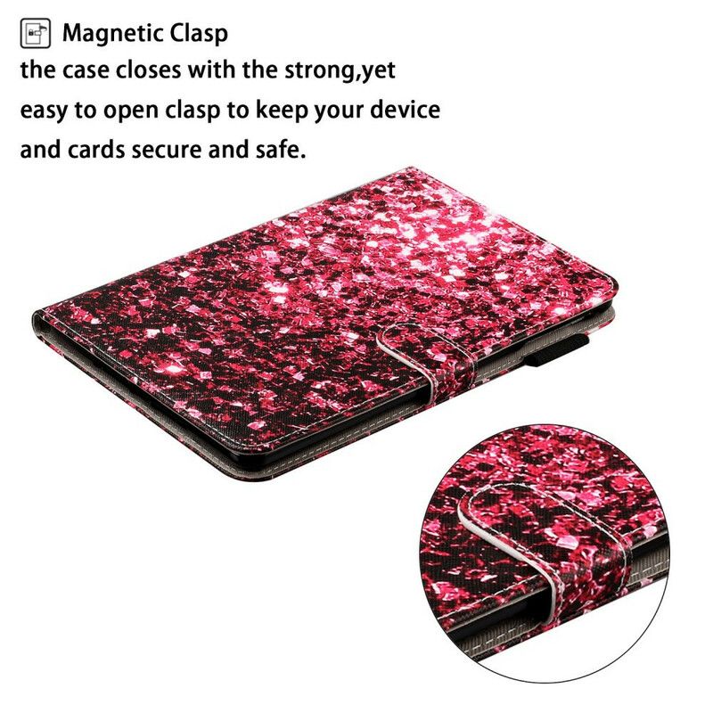 Flip Cover Samsung Galaxy Tab A 8" (2019) Mousserende Pailletter