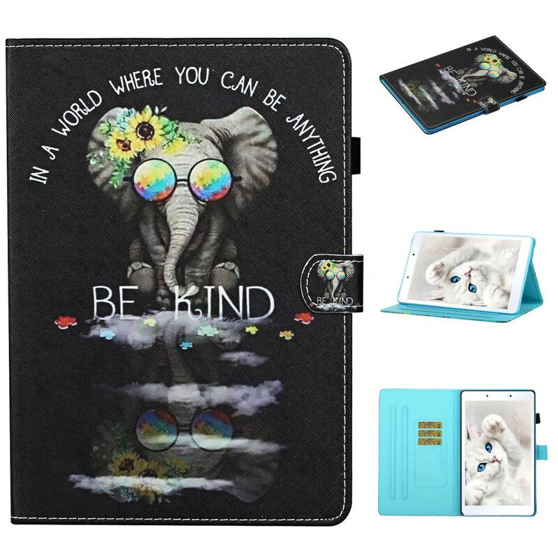 Flip Cover Samsung Galaxy Tab A 8" (2019) Pacifistisk Elefant