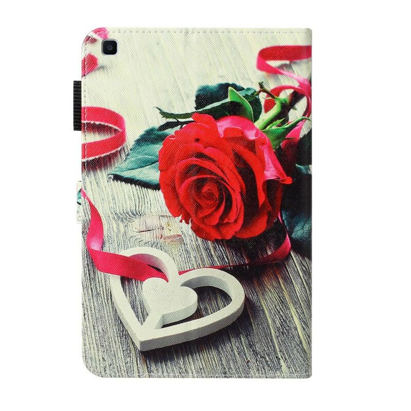 Flip Cover Samsung Galaxy Tab A 8" (2019) Rød Rose