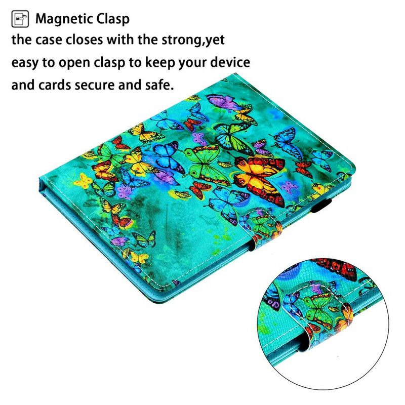 Flip Cover Samsung Galaxy Tab A 8" (2019) Sommerfuglenes Flyvning