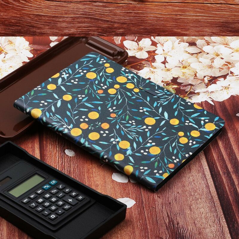 Læder Cover Samsung Galaxy Tab A 8" (2019) Blomstersæt