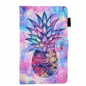 Læder Cover Samsung Galaxy Tab A 8" (2019) Flerfarvet Ananas