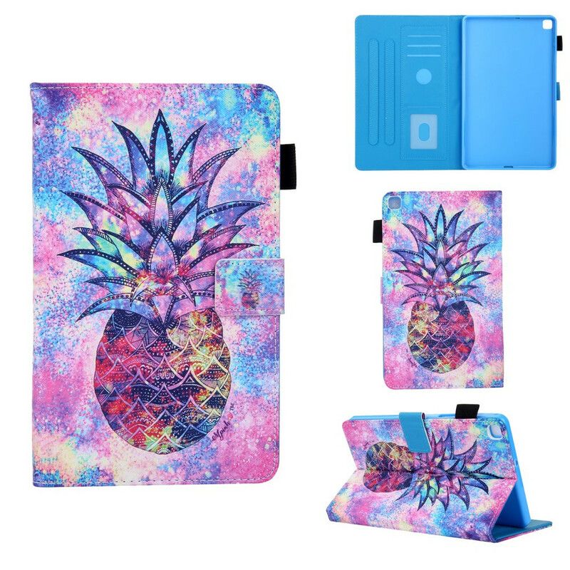 Læder Cover Samsung Galaxy Tab A 8" (2019) Flerfarvet Ananas