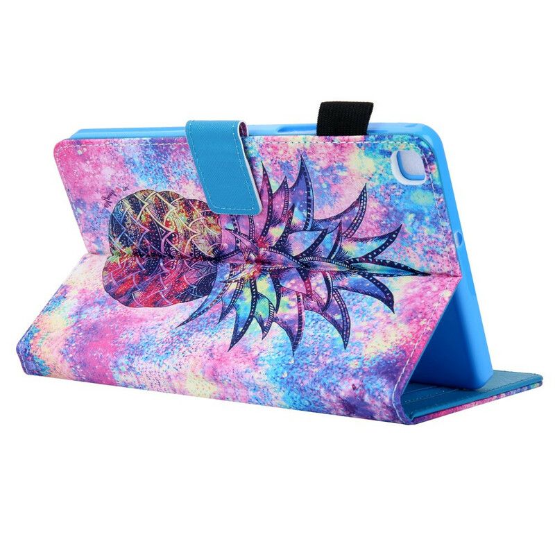 Læder Cover Samsung Galaxy Tab A 8" (2019) Flerfarvet Ananas