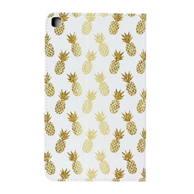 Læder Cover Samsung Galaxy Tab A 8" (2019) Gylden Ananas