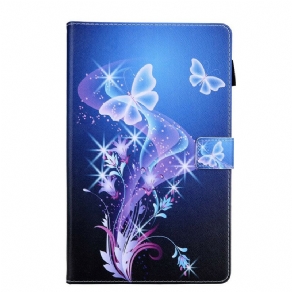 Læder Cover Samsung Galaxy Tab A 8" (2019) Magiske Sommerfugle