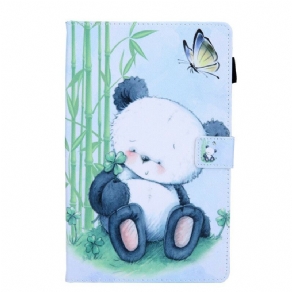 Læder Cover Samsung Galaxy Tab A 8" (2019) Panda I Naturen