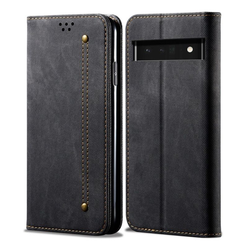 Cover Google Pixel 6A Flip Cover Denimstof