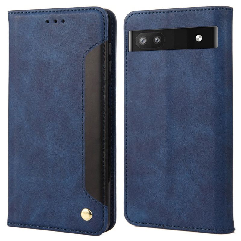 Cover Google Pixel 6A Flip Cover Tofarvet Signatur