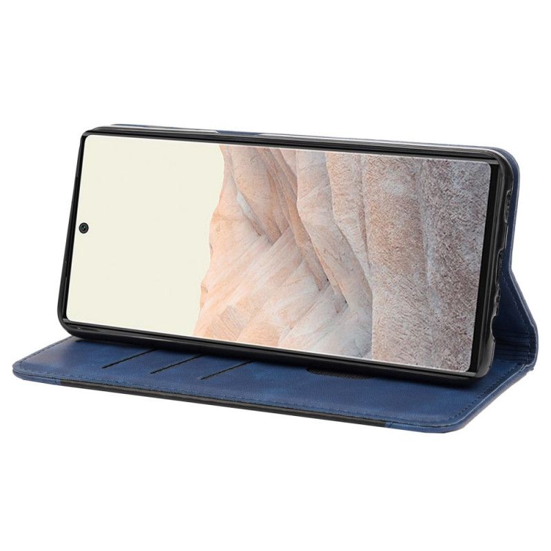 Cover Google Pixel 6A Flip Cover Tofarvet Signatur