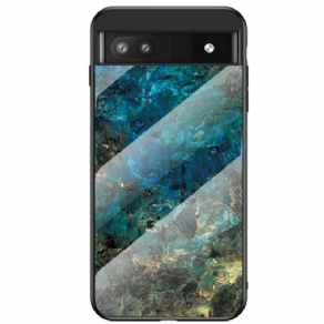 Cover Google Pixel 6A Marmor Hærdet Glas