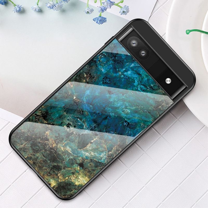 Cover Google Pixel 6A Marmor Hærdet Glas