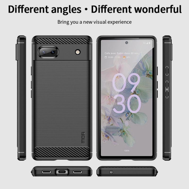 Cover Google Pixel 6A Mofi Børstet Kulfiber