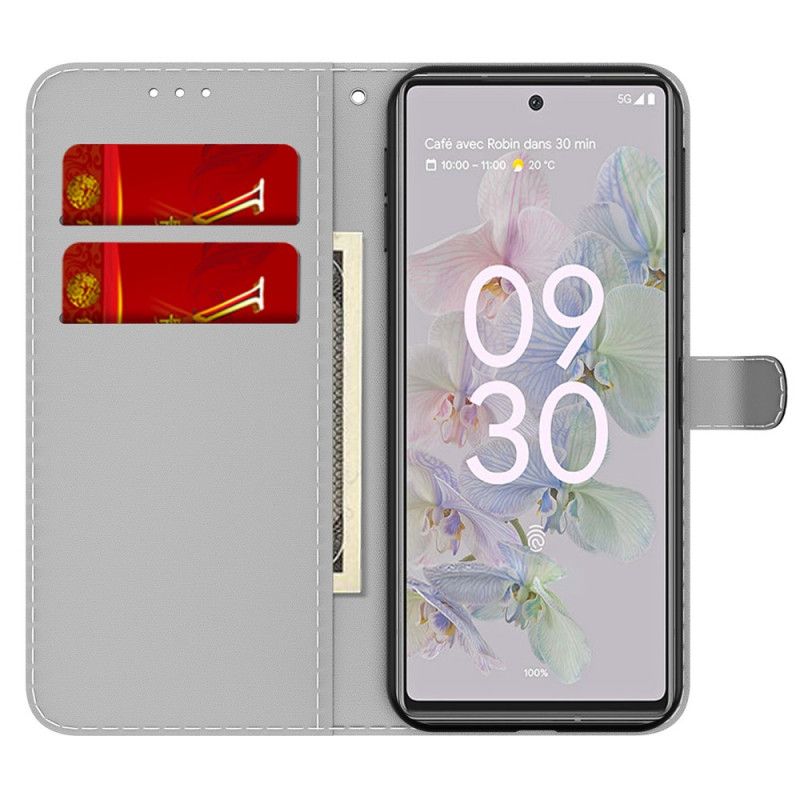 Flip Cover Google Pixel 6A Abstrakt Mønster