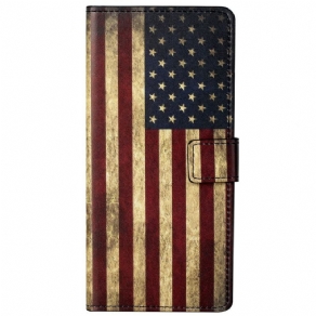 Flip Cover Google Pixel 6A Amerikansk Flag