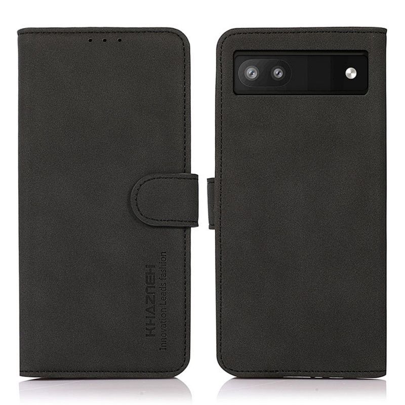 Flip Cover Google Pixel 6A Khazneh Modelædereffekt