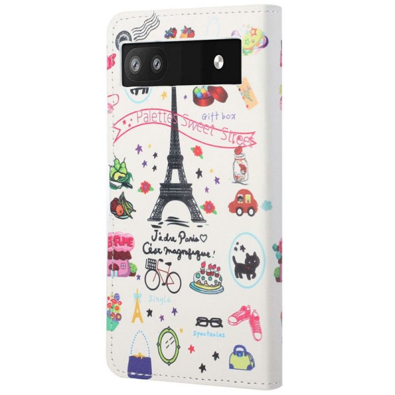 Flip Cover Google Pixel 6A Paris Fejrer