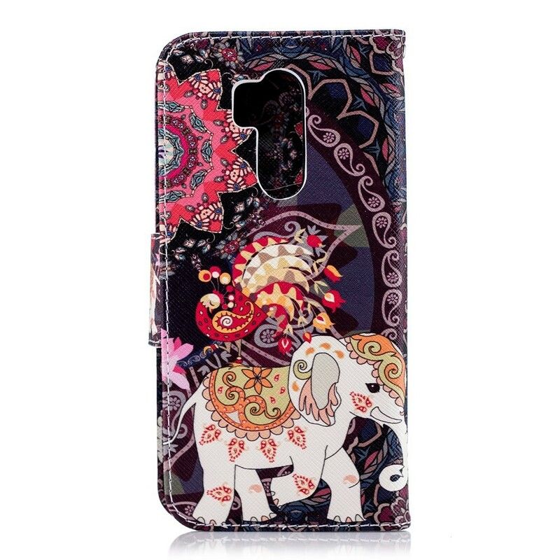 Flip Cover LG G7 ThinQ Etnisk Elefantmandala