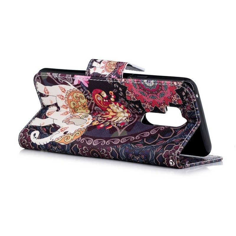 Flip Cover LG G7 ThinQ Etnisk Elefantmandala