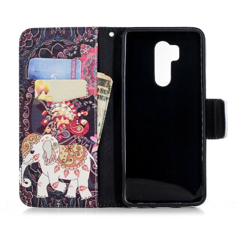 Flip Cover LG G7 ThinQ Etnisk Elefantmandala