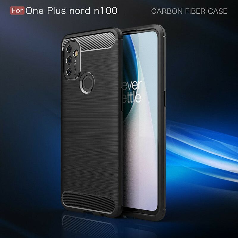 Cover OnePlus Nord N100 Børstet Kulfiber