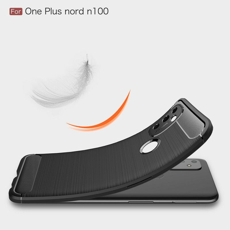 Cover OnePlus Nord N100 Børstet Kulfiber