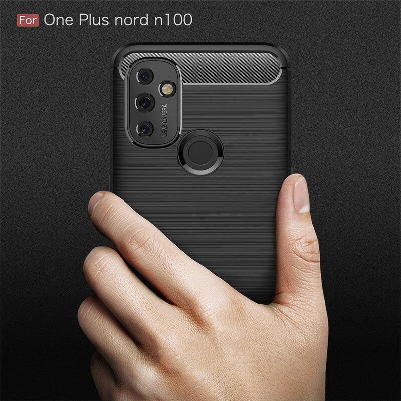 Cover OnePlus Nord N100 Børstet Kulfiber